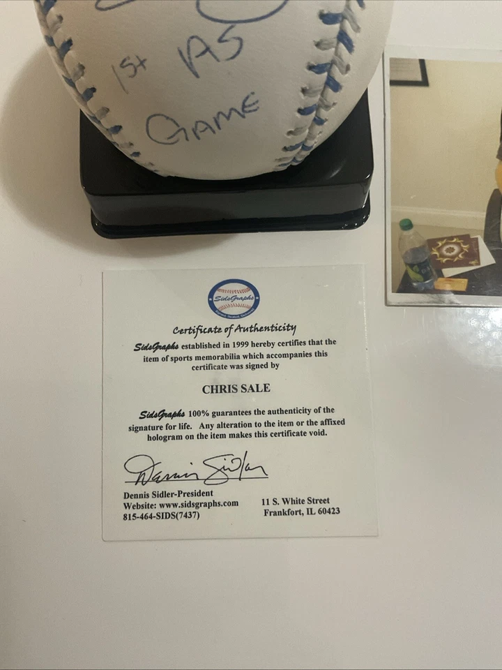 CHRIS VENTA FIRMADA 2012 OFICIAL ALL STAR BÉISBOL CON INSCRIPCIÓN BRAVES CY YOUNG Foto 4 de 4