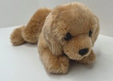 Aurora 12" Goldie Golden Retriever Puppy Dog Plush Stuffed Animal Toy Tan Brown