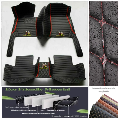 For Dodge Challenger RT Scat Pack Car Floor Mats Custom Auto Carpet Waterproof - Imagen 25 de 44