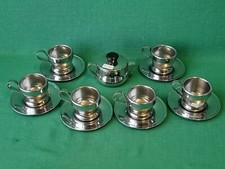SERVIZIO 6 TAZZINE +PIATTINI +ZUCCHERIERA CAFFÈ LA TERMICA JOLLY RIVADOSSI. BC92