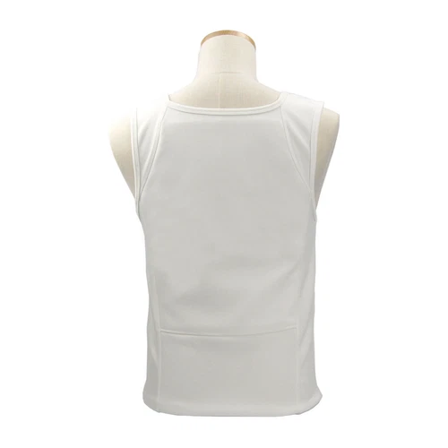 White Bulletproof T-shirt Vest Ultra Thin made with Kevlar Body Armor NIJ IIIA - Picture 14 of 15