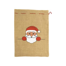 Weihnachtsmann Sack  in 25 x 35 cm Santa Sack Weihnachtssack Nikolaussack