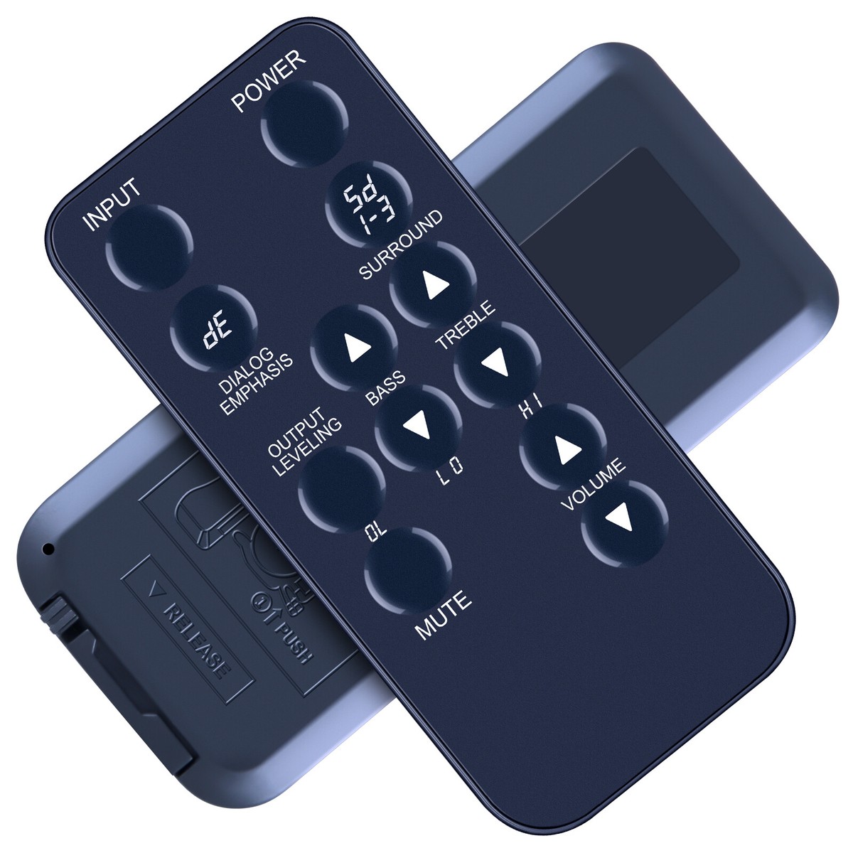 For ZVOX Replacement Remote Control Zvox SoundBase 555 580