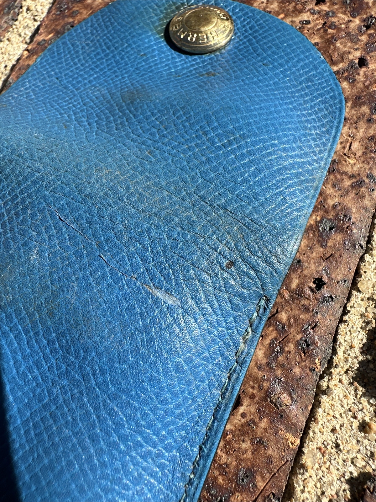 Hermes Horse Hoof Pick With Leather Case Gem