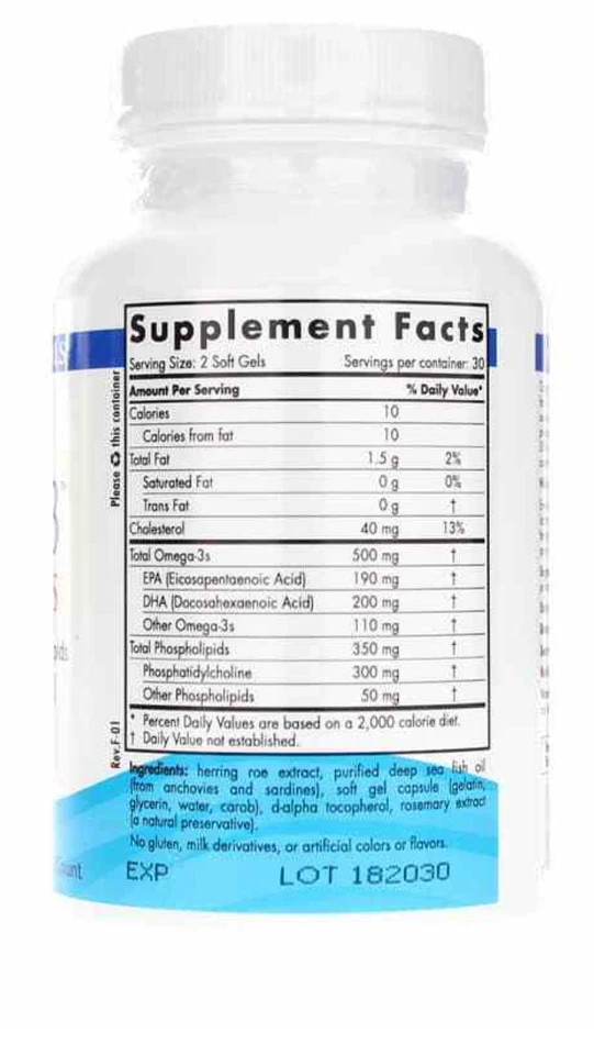 Nordic Naturals Omega-3 Fosfolípidos - Omega DHA y EPA Krill Alternativa, 60 Ct Foto 2 de 4