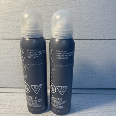 Lot Of 2- Design Line Refresh And Texture Spray 4.5 oz
