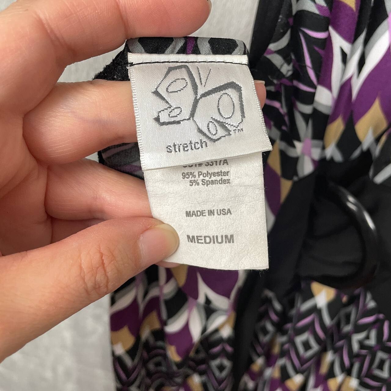 Vintage Y2K Halter Babydoll Top Medium Tie-Back Flare Buckle Geometric Glam