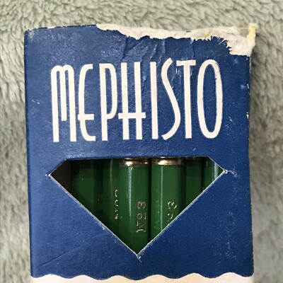 Vintage Mephisto Writing Pencils No 465 Koh-I-Noor No3  7 In Box Sharpened