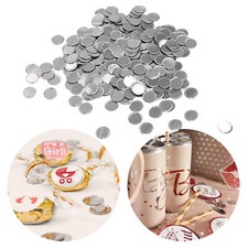 Konfetti Silber rund Spiegeleffekt Tisch Deko für Hochzeit Geburtstag Jubiläum