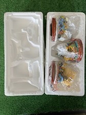 Simpsons Illuminated Christmas Ornaments 2003 set of 3 W/COA In Box - READ