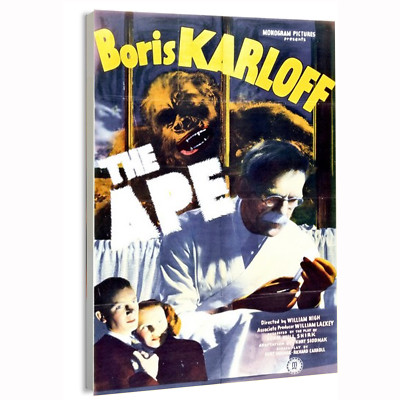 1940 The APE - Boris Karloff (Monogram)  Movie Poster or Canvas Art Print