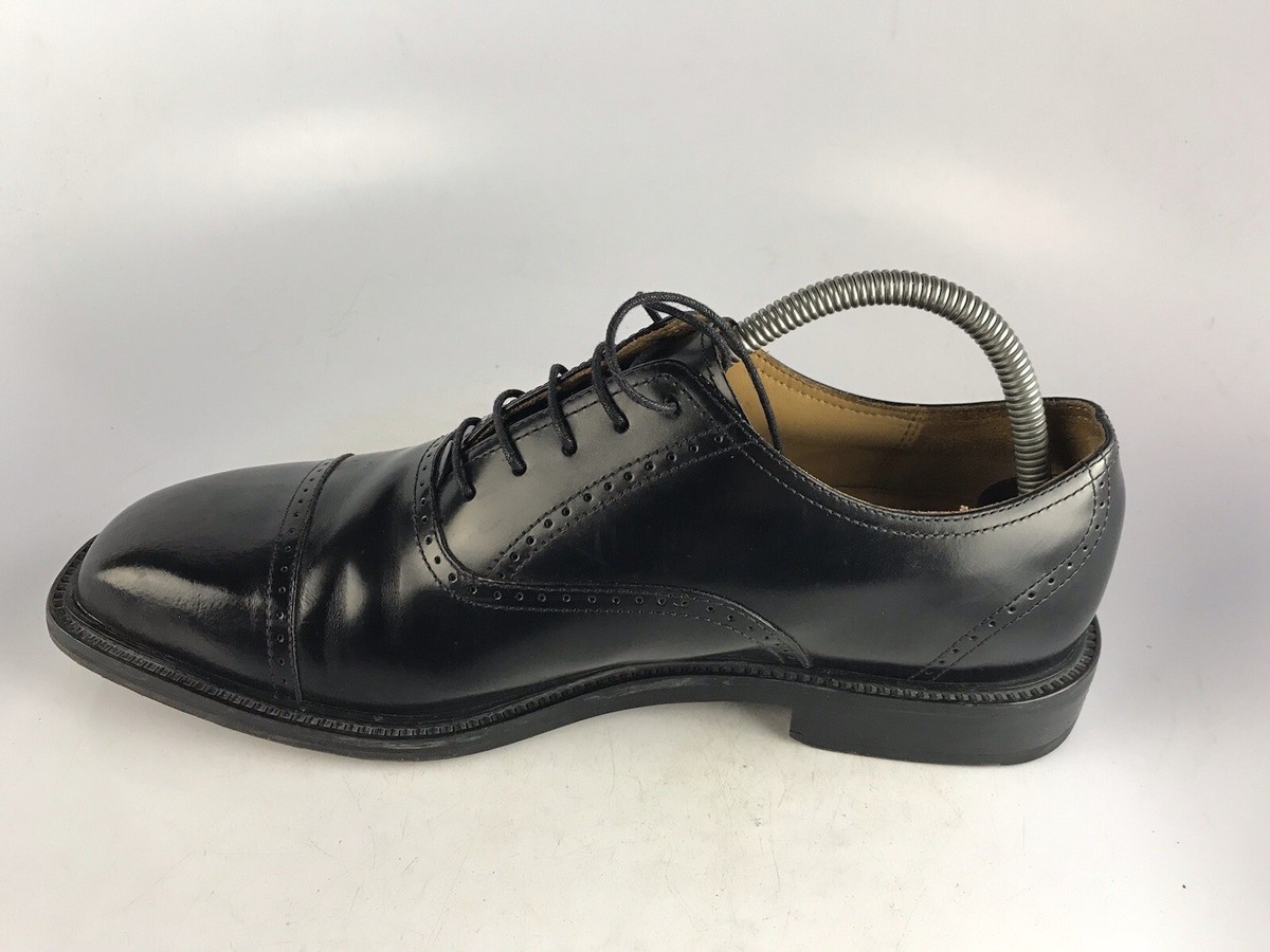 Rockport Waitsfield Black Leather Cap-Toe Dress Shoes Sz 7.5  display picture 2