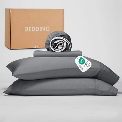 Soft & Cooling California King Bamboo Sheet Set - 16'' Pocket, Moisture Wicking