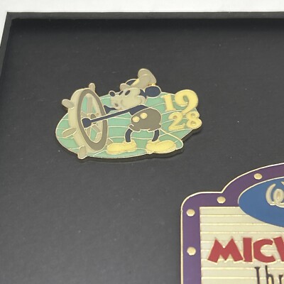 Mickey Mouse Through the Years Pin Set 1928-1998, Framed And