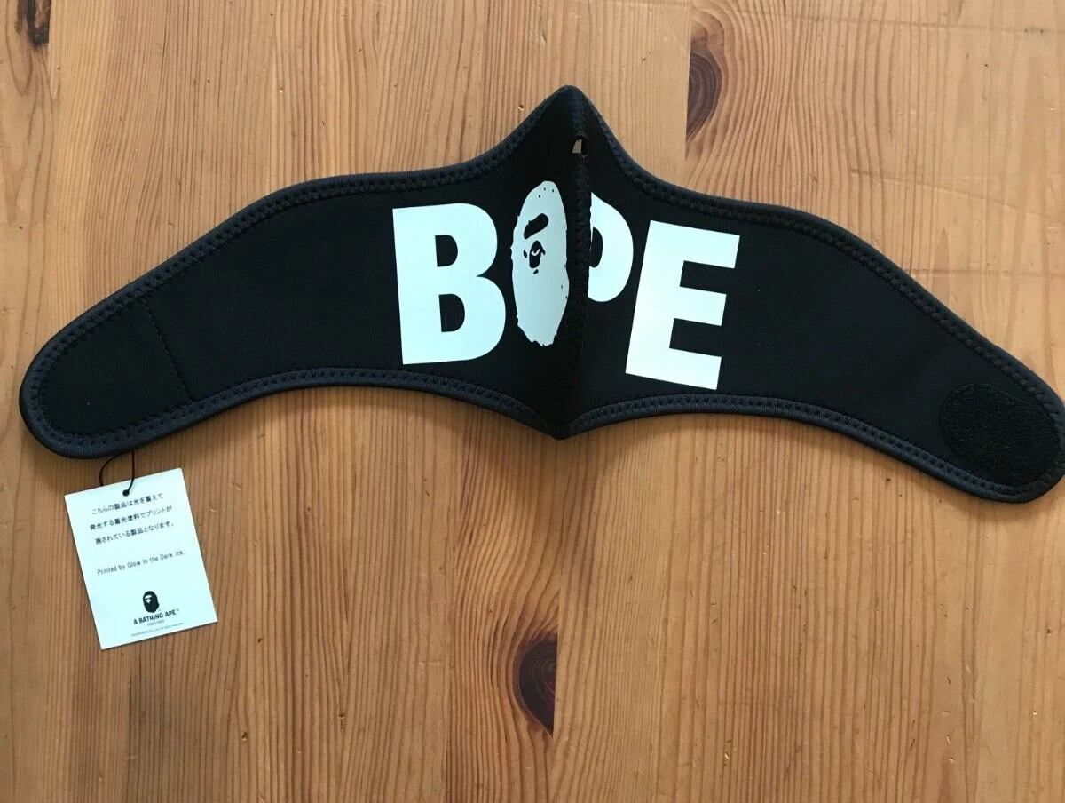 Authentic A Bathing Ape Bape Glow In The Dark Face Mask