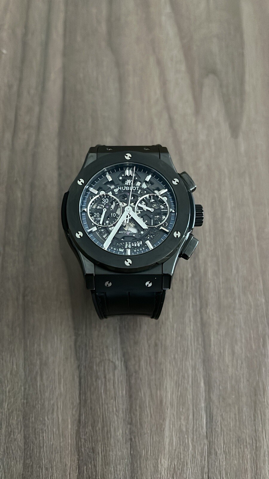 Hublot Classic Fusion Aero Fusion Black Skeleton 525.CM.0170.LR 45mm Watch