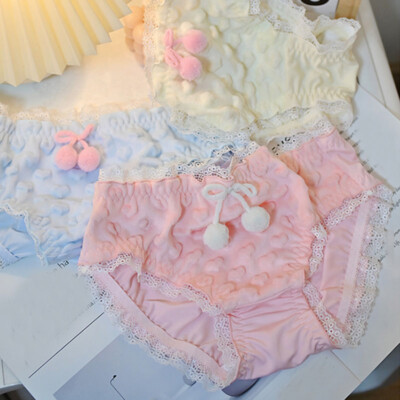 Lolita Sweet Girls Sheer Panties With Bow - Briefs, Polyester, Japanese Style 9 thumbnail image