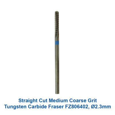 Dental Lab Straight Cut Medium Coarse Grit Tungsten Carbide Fraser FZ806402 Nail