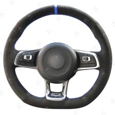 Custom Suede Steering Wheel Cover For Vw Golf 7 Gti Golf R Mk7 Polo Gti Scirocco Custom Suede Steering Wheel Cover For Vw Golf 7 Gti Golf R Mk7 Polo Gti Scirocco