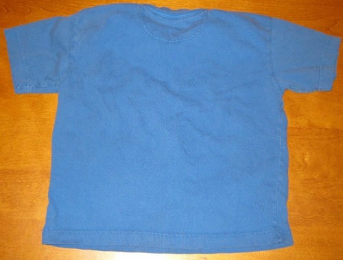 Boys Gap Shirt Blue With Gray Stripe Size XS 4 Short Sleeves Spring Top - Picture 3 of 4