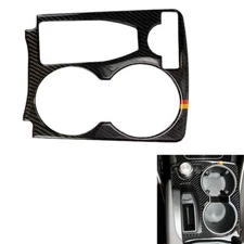 Real Carbon Fiber Center Water Cup Holder Trim Fits 08-12 X204 GLK-Class #G
