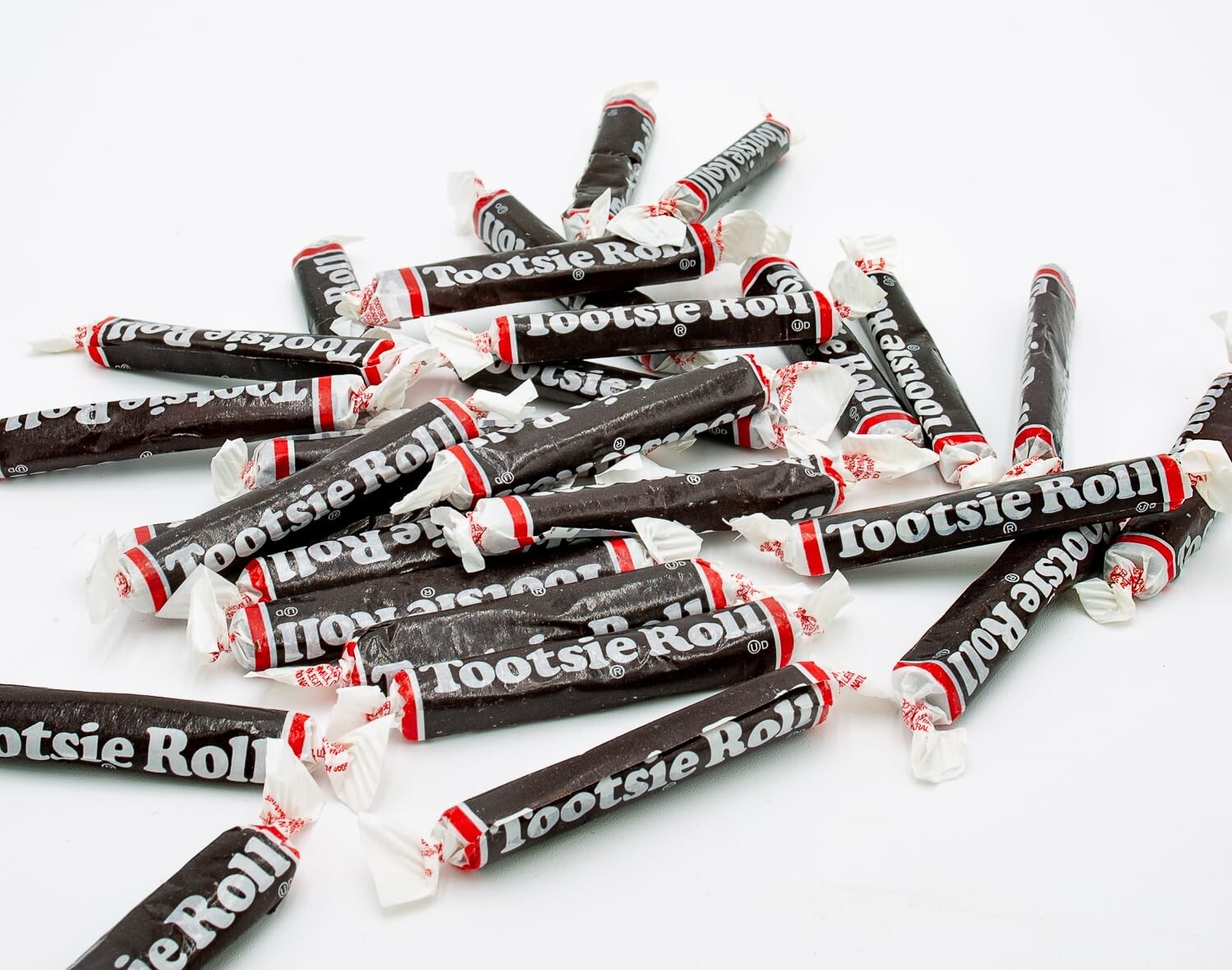 Tootsie Roll Original Chocolate Chews - 3" Long Bulk Treat Size Candy (2 Pounds)
