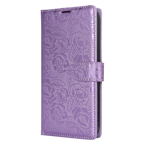 Floral Embossed Wallet Case For Samsung Galaxy S25 S24 S23 S22 S21 S20+ FE Ultra - Picture 35 of 57