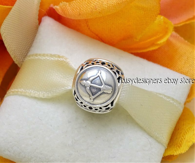 NEW Authentic Pandora Silver STAR SIGN SAGITTARIUS Charm 791944 RETIRED