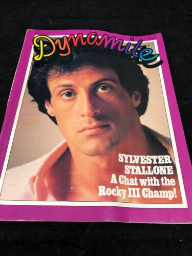 Dynamite Magazine 1982 #2 ROCKY STAR SYLVESTER STALLONE Rocky III - Afbeelding 1 van 7