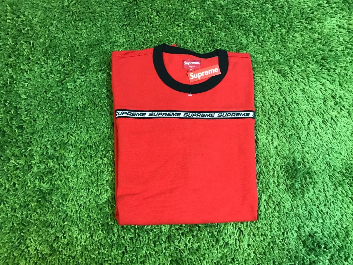 Supreme F/W 2017 Tape Stripe L/S Pique Top Box Logo | eBay Supreme F/W 2017 Tape Stripe L/S Pique Top Box Logo | eBay