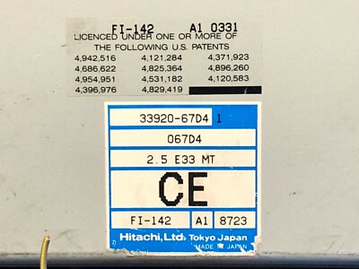PROGRAMMED PLUG & PLAY 99 SUZUKI GRAND VITARA 2.5 MT ECU ECM