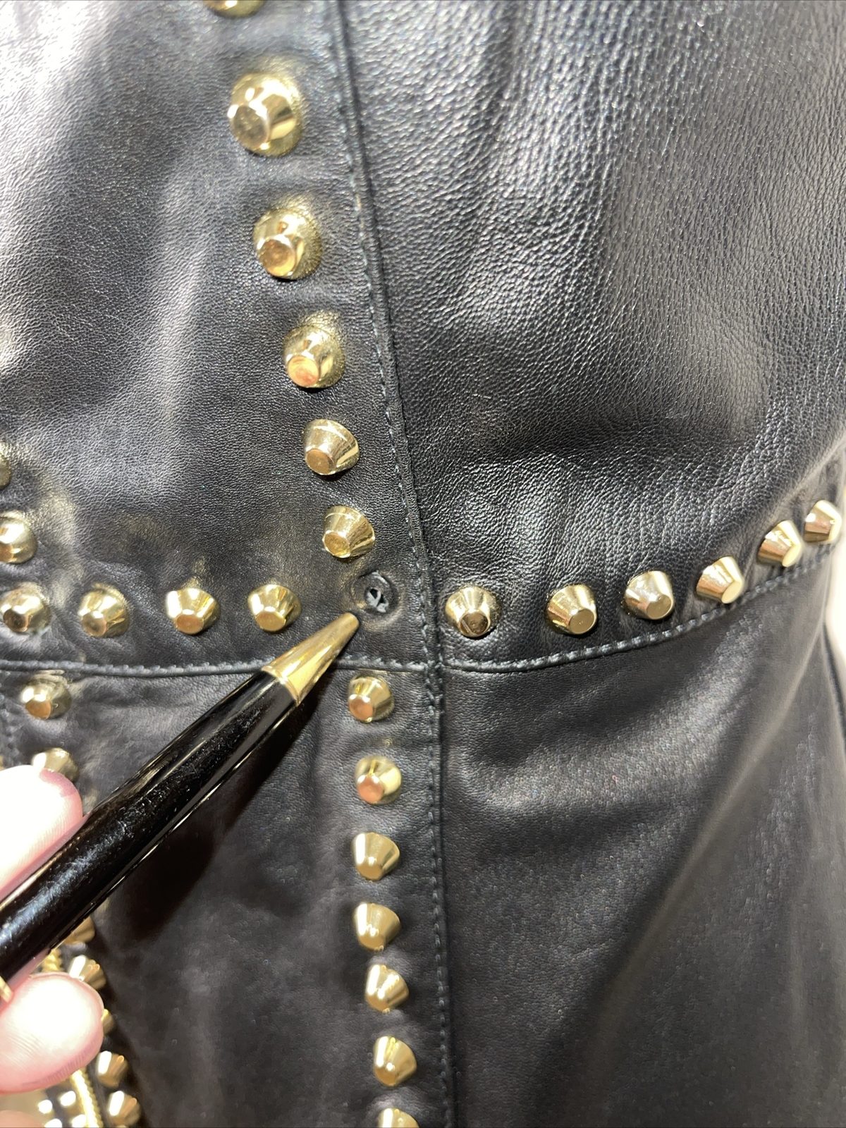 Authenticated VERSUS VERSACE Studded Leather Dres… - image 6