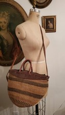 Vintage Market Woven Leather Bag
