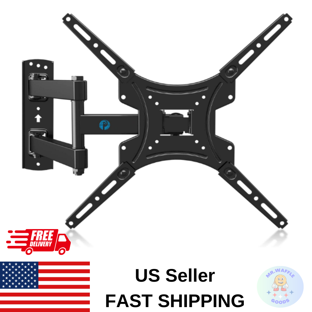 TV Mount Full Motion Wall 26to55'' Bracket Articulating Arms Swivels Tilts 66lbs-image