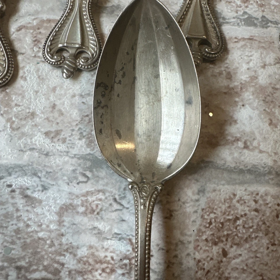 Juego de 10 cucharaditas Towle Old Colonial Silver 5 5/8", con MONO Foto 4 de 4