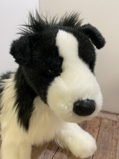 Douglas 16" Chase Border Collie Dog Plush Stuffed Animal black cuddle toy puppy