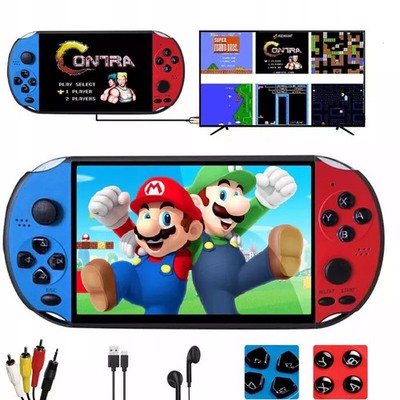 X7 Handheld Spielkonsole 2000 Spiele MP5 4.3'' Kinder Video Retro Game Consoles.
