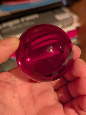 Red Transparent Obsidian Sphere 4.5 x 4.5 cm