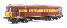 DAPOL 'OO' GAUGE OLIV006 EWS MAROON CLASS 73 #73128 DIESEL LOCOMOTIVE
