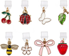 8 St&uuml;ck Charms F&uuml;r Obst Insekten Bl&auml;tter Schleife Schmetterling Staubschutzsteck