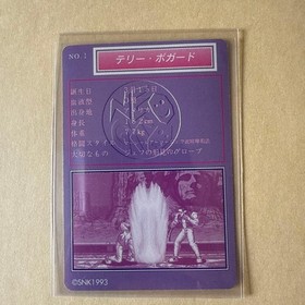 SNK NEOGEO data file card kof GAROU DENSETSU Art of Fighting SET