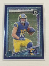 2025 Donruss Optic Rated Rookie Terrance Ferguson #323 Blue Scope Rams NM