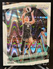 2025 Panini Prizm WNBA Breanna Stewart #26 New York Liberty White Seismic Prizm
