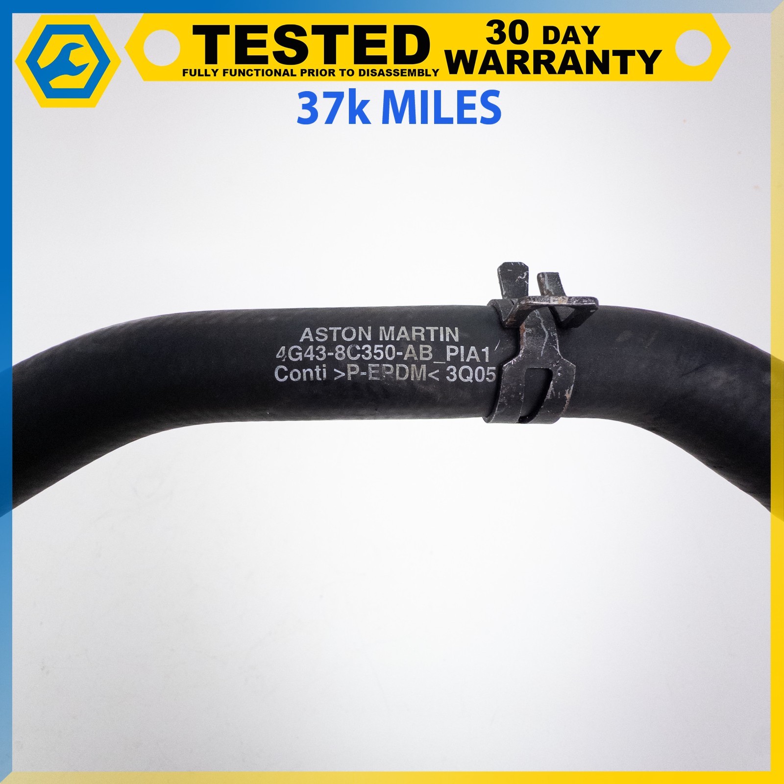 05-12 ASTON MARTIN DB9 DBS 6.0L ENGINE WATER COOLANT HOSE PIPE LINE OEM