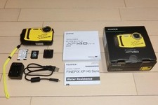 Fujifilm FinePix XP140 Waterproof Compact Digital Camera Yellow w/ Box r#