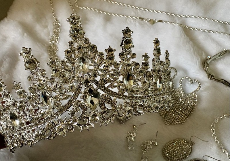 Rhinestone Lot Tiara Crown For Wedding Prom Silver Crystal New Bridal Jewelry