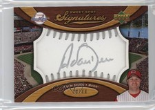 2007 Sweet Spot Signatures Ball Silver Stitching Ink /44 Adam Dunn Auto 0o9