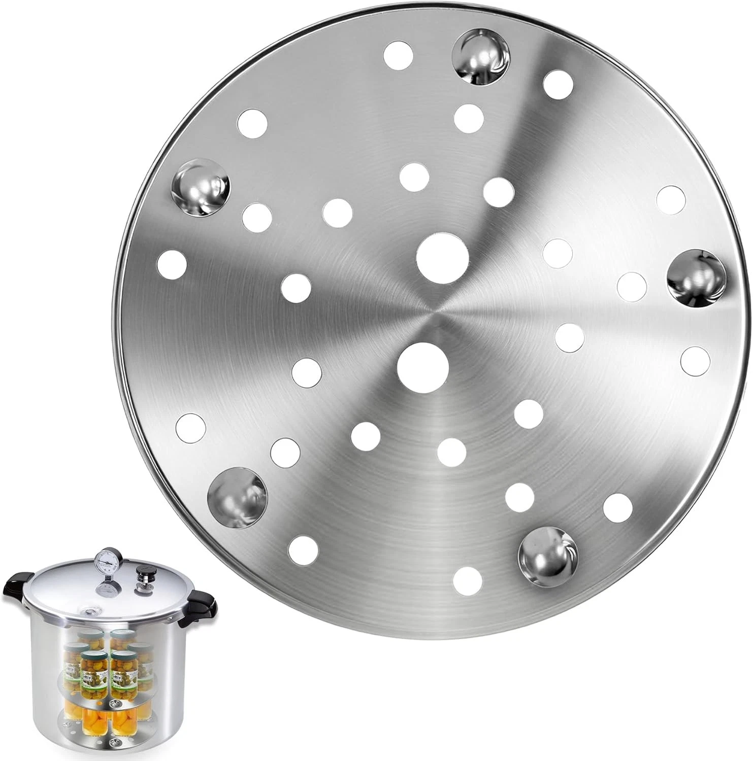 85707 Pressure Canner Rack 11-Inch Stainless Steel Canning Rack Universal