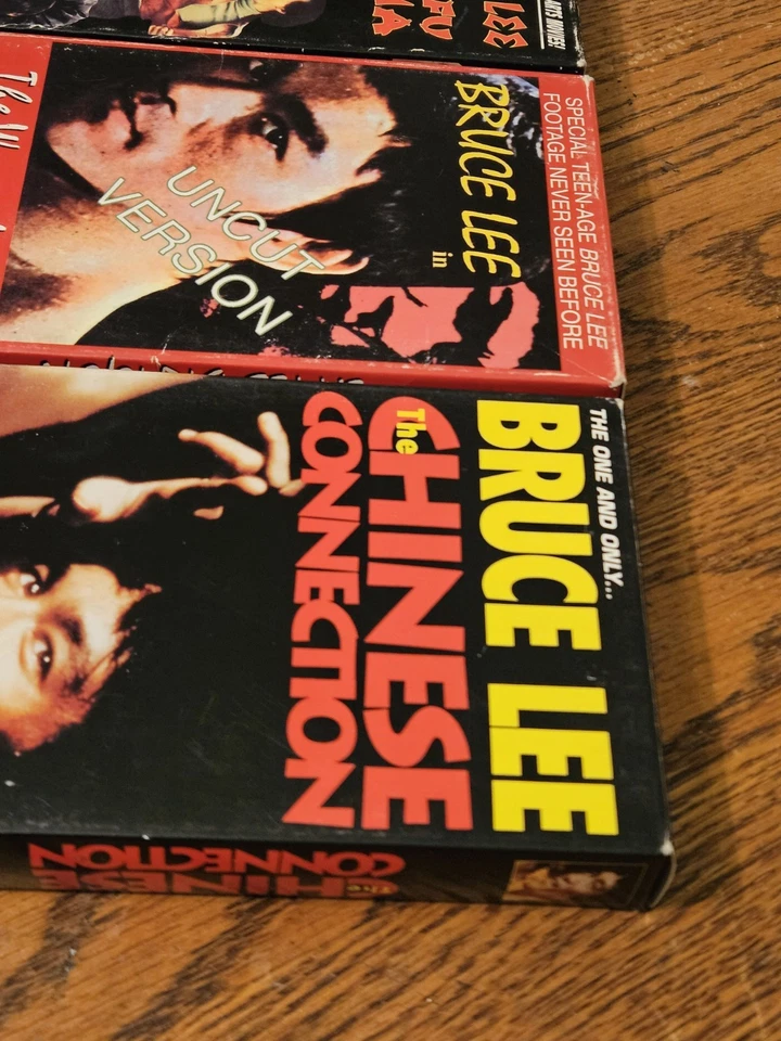 Lot Of 3 Nice Vintage Bruce Lee VHS Cassette Movies - Imagem 3 de 4