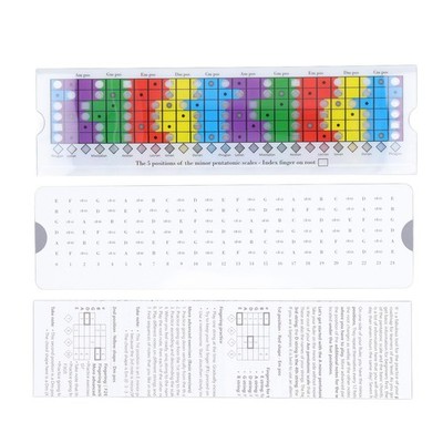 Guitar Scales Sliding Ruler,Guitar Pentatonic Sliding Ruler Plastic Multi Col...